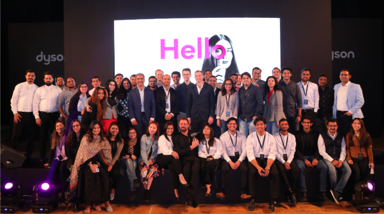 Dyson employees crowd