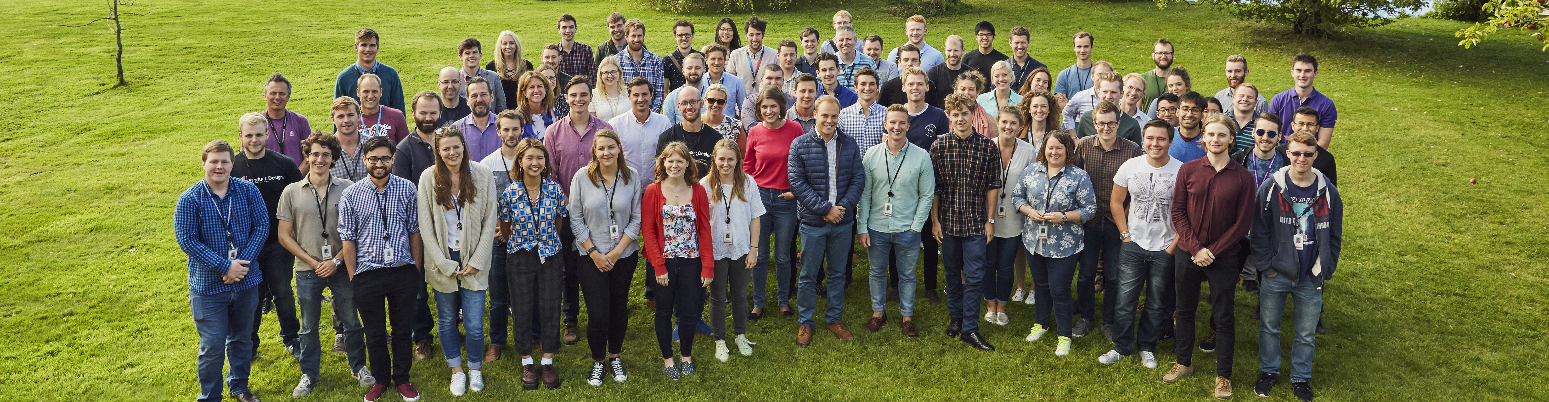 Dyson employees crowd